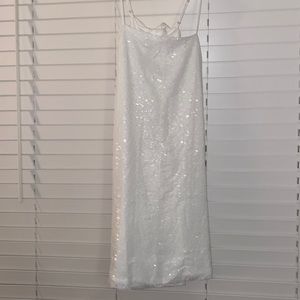 Lucy in the Sky White Sequin Dress